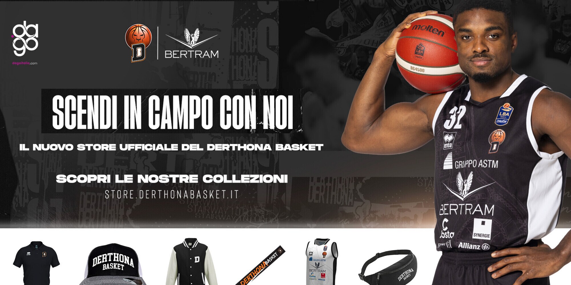 Riparte lo store del Derthona Basket