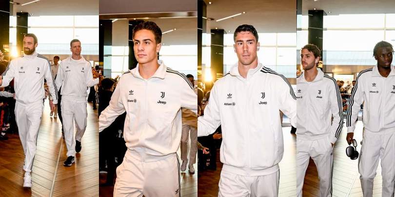 La Juve all'Allianz Stadium con la nuova tuta