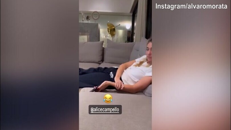 Alvaro Morata, il calzino di Alice diventa una presa in giro...