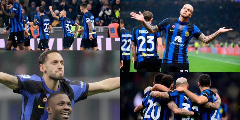 Dimarco-Calhanoglu, l'Inter affonda il Frosinone e torna prima in classifica