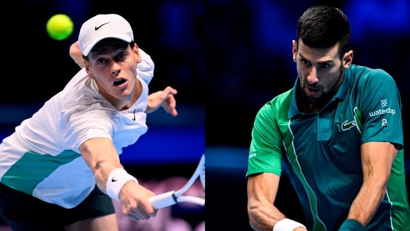 Sinner-Djokovic, la grande sfida delle Nitto ATP Finals in foto