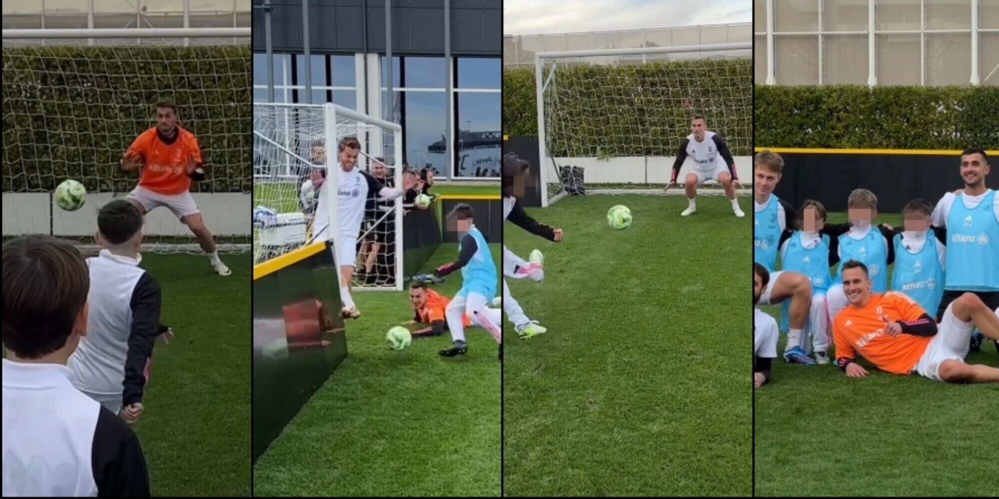 Rugani e Milik portieri: la sfida con i piccoli member Juve