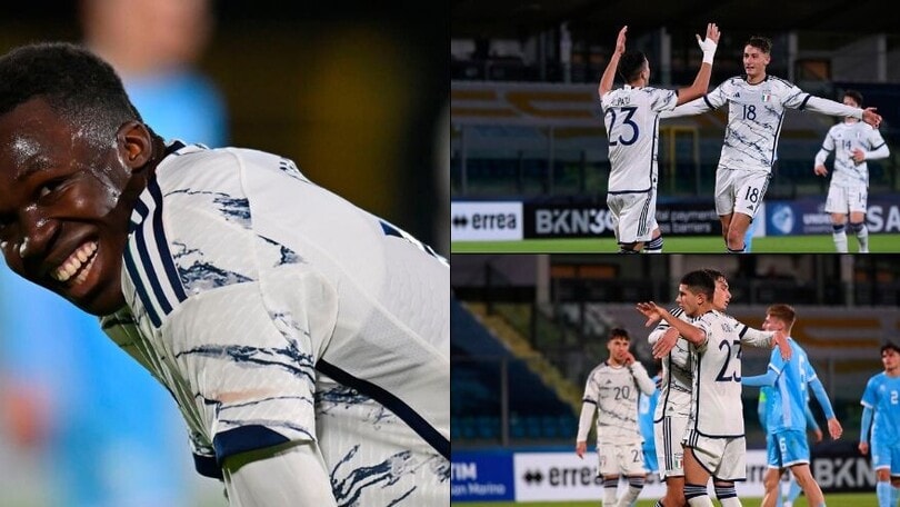 Italia forza 7! L'Under 21 travolge San Marino, doppietta di Gnonto