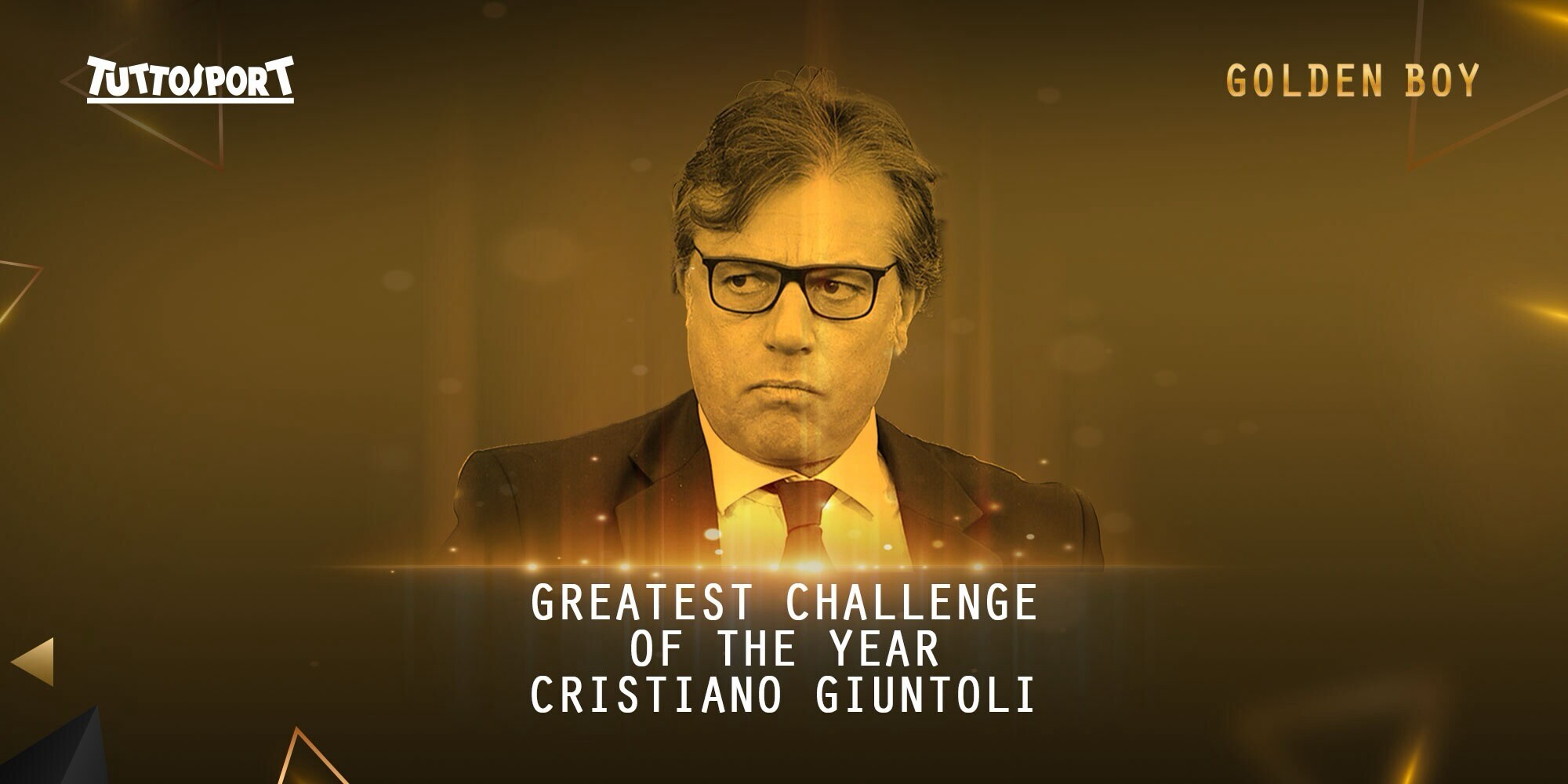 Cristiano Giuntoli vince il Greatest Challenge of the Year