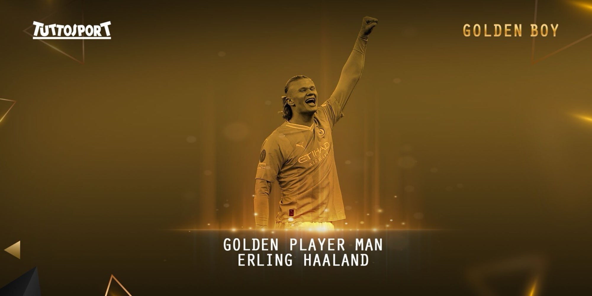 Erling Haaland vince il Golden Player Man
