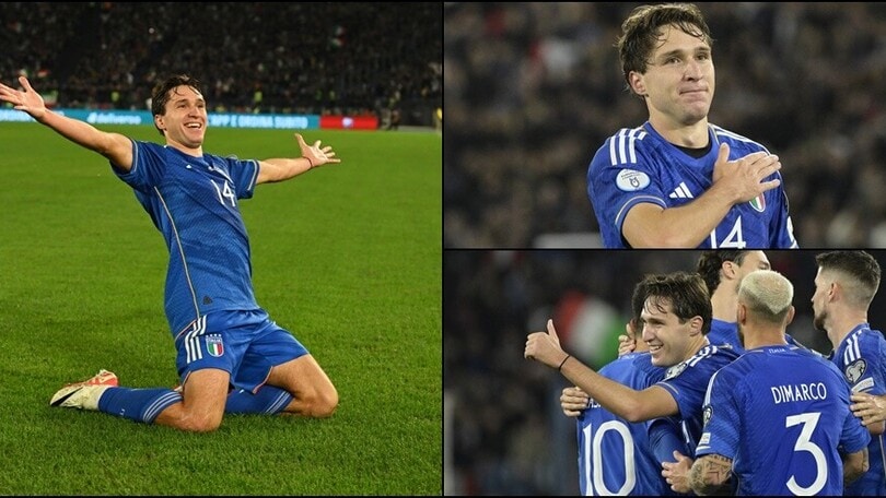 Chiesa, doppietta show: manita Italia alla Macedonia, Euro2024 più vicino