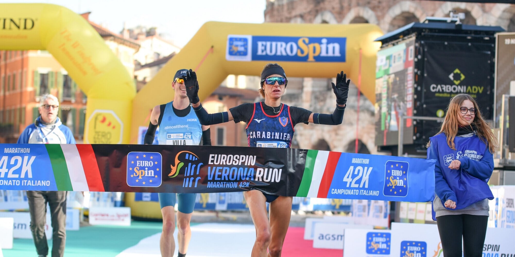 Verona è tricolore con la 22^ Eurospin Verona Run Marathon, vincono Epis e Agostini