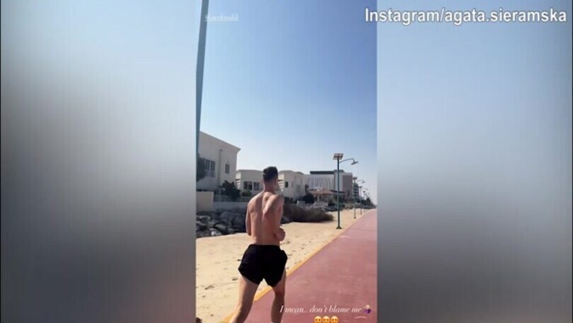 Milik e Agata, insieme per...correre in spiaggia