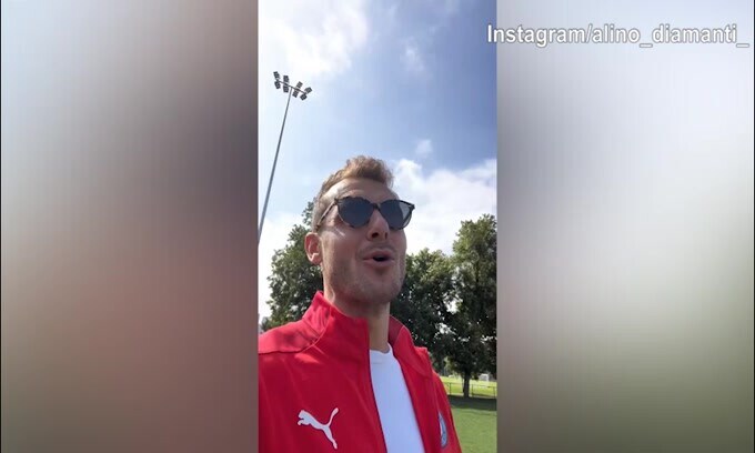 Diamanti, la giornata è iniziata così: "Ho visto la Nazionale e poi..."