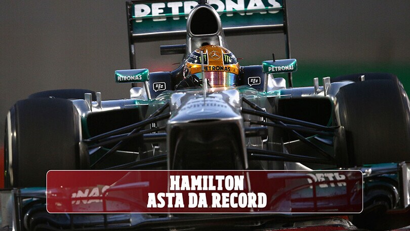 Asta da record per la Mercedes di Hamilton