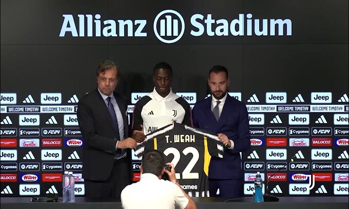 Juve, stop per Weah: salta l'Inter e torna a dicembre