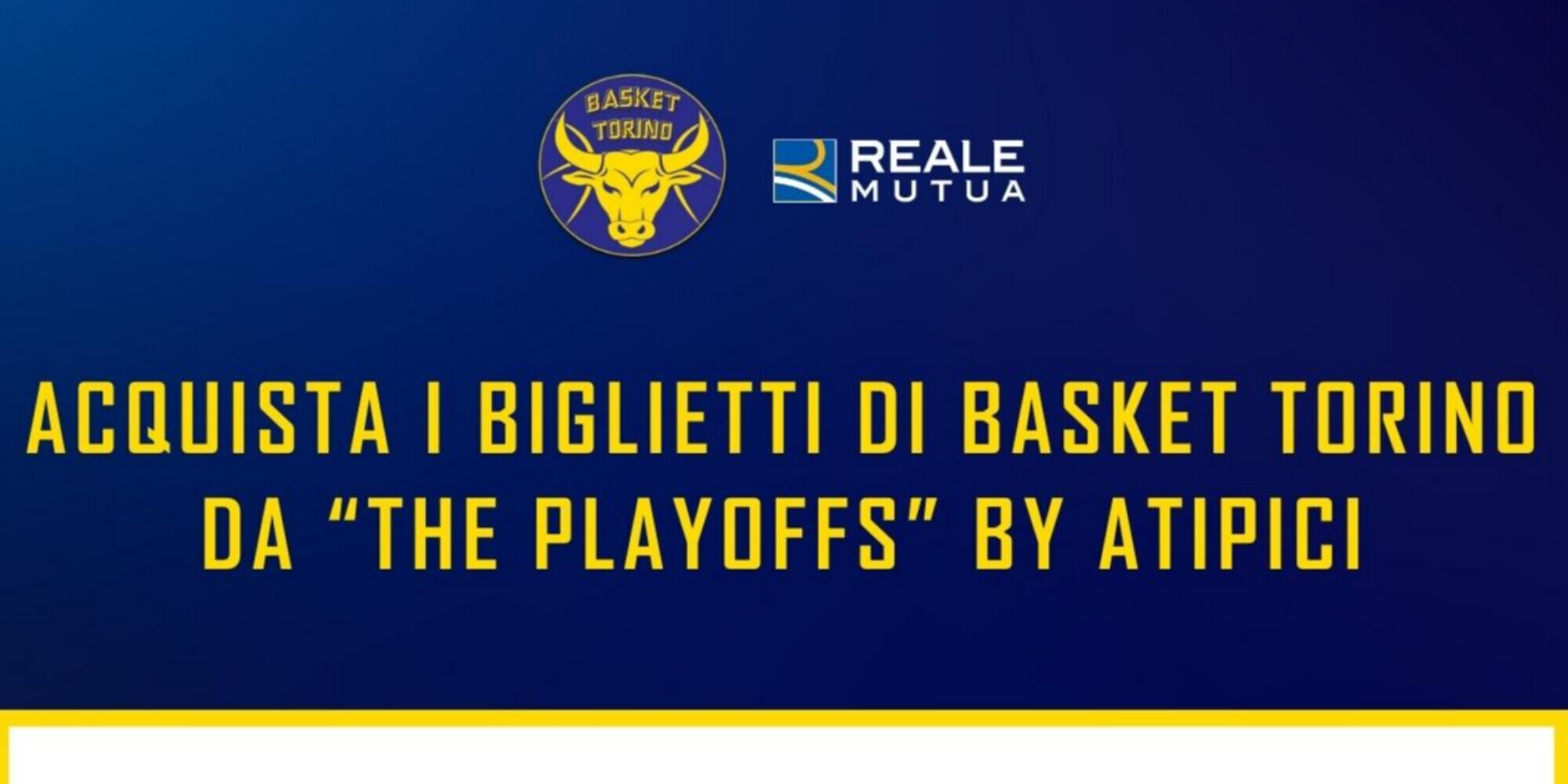 Reale Mutua Torino: acquista i biglietti presso lo store The Playoffs by Atipici