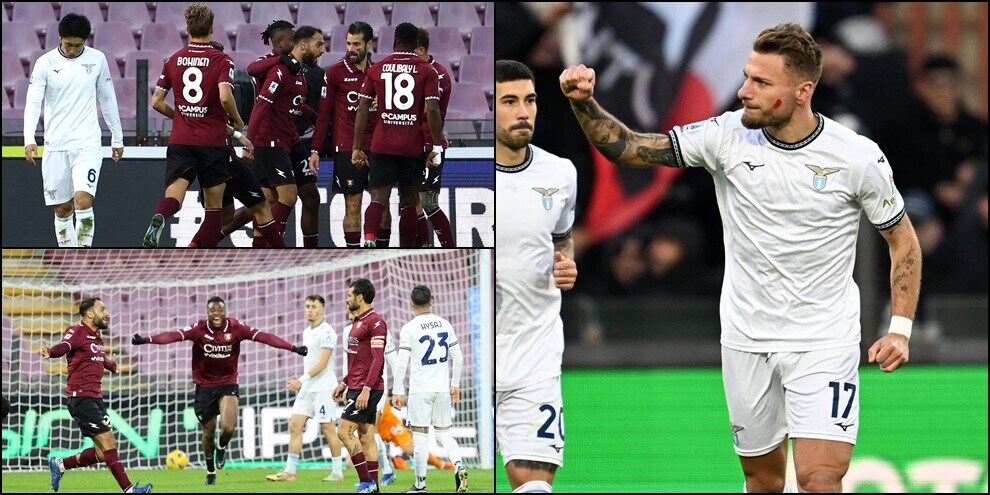Salernitana-Lazio, festival ex Juve: apre Immobile, poi Kastanos-Candreva