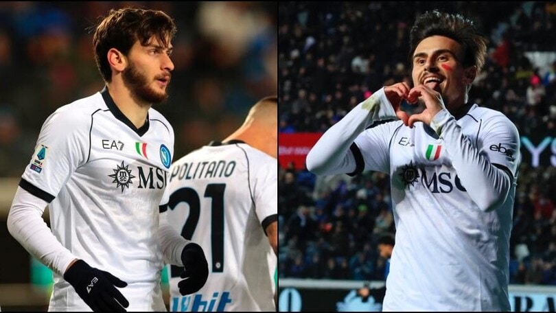 Napoli, buona la prima per Mazzarri. Elmas e Kvaratskhelia, Atalanta ko