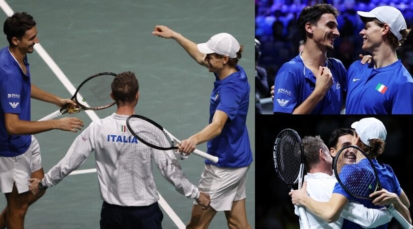Sinner e Sonego trionfano nel doppio: la gioia degli azzurri è totale