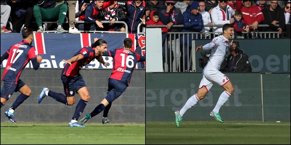 Dossena ancora in gol, Maric svetta in area: 1-1 tra Cagliari e Monza