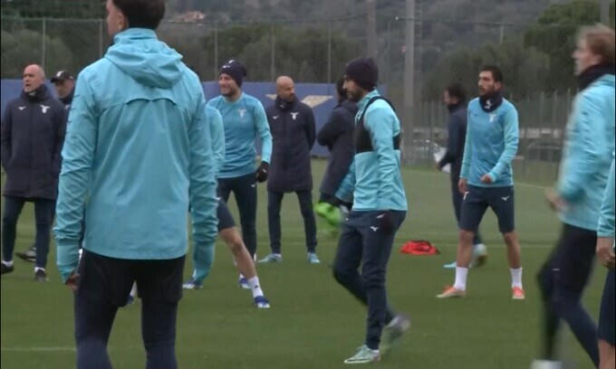 Lazio, allenamento con il sorriso in vista del Celtic