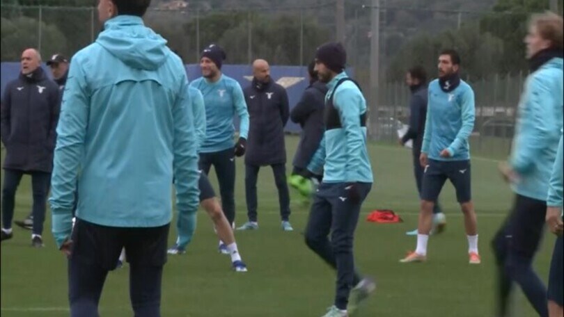 Lazio, allenamento con il sorriso in vista del Celtic