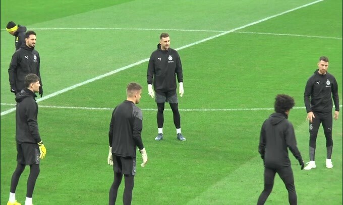 Milan-Borussia Dortmund, i tedeschi si allenano a San Siro