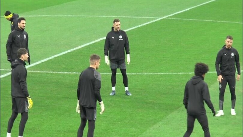 Milan-Borussia Dortmund, i tedeschi si allenano a San Siro