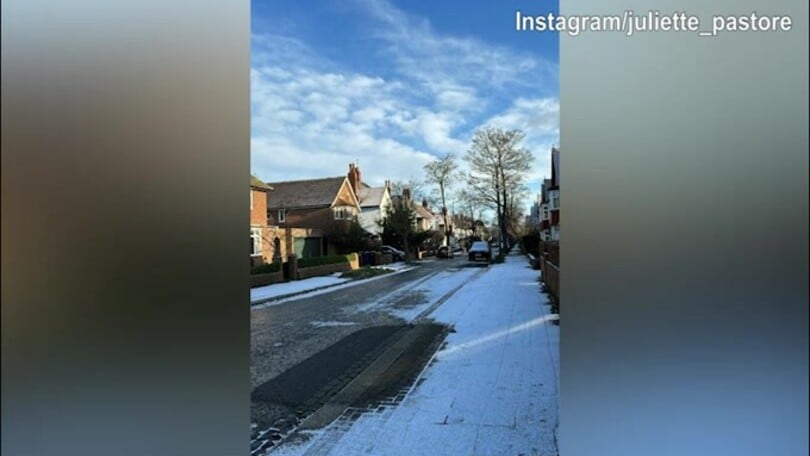 A Newcastle nevica, che paesaggio meraviglioso!