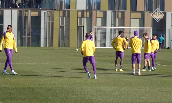 Fiorentina, allenamento al Viola Park: tutto pronto per il Genk