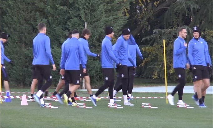 Atalanta-Sporting Lisbona: rifinitura per i nerazzurri