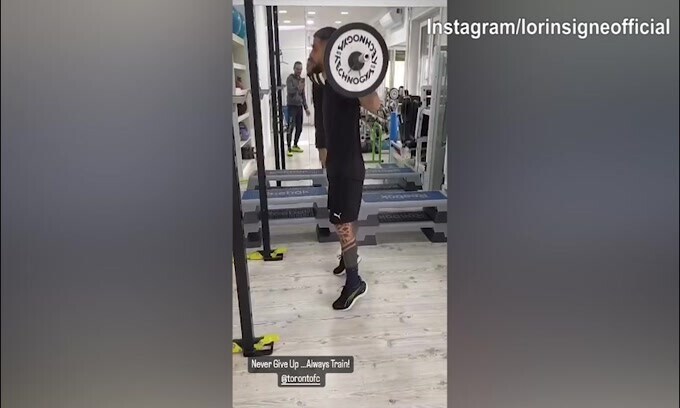 Insigne, lavoro intenso in palestra