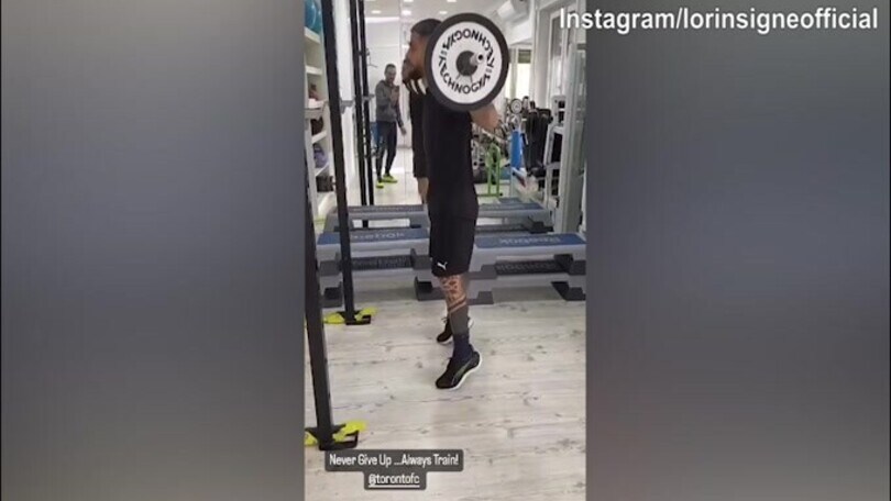 Insigne, lavoro intenso in palestra
