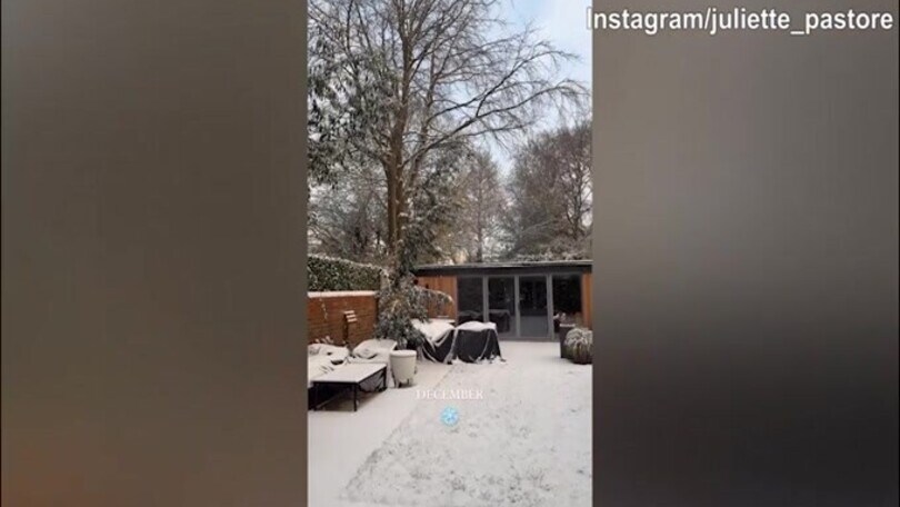 Newcastle, la neve rende il paesaggio magico