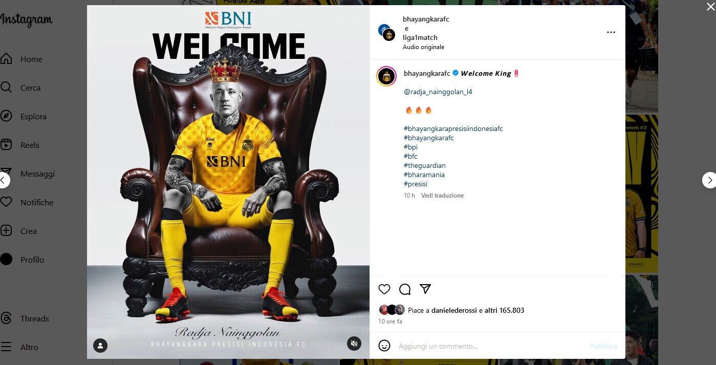 Ufficiale: Nainggolan si unisce al Bhayangkara