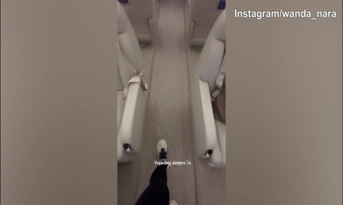 Wanda Nara viaggia da sola verso Istanbul: che lusso il suo aereo!