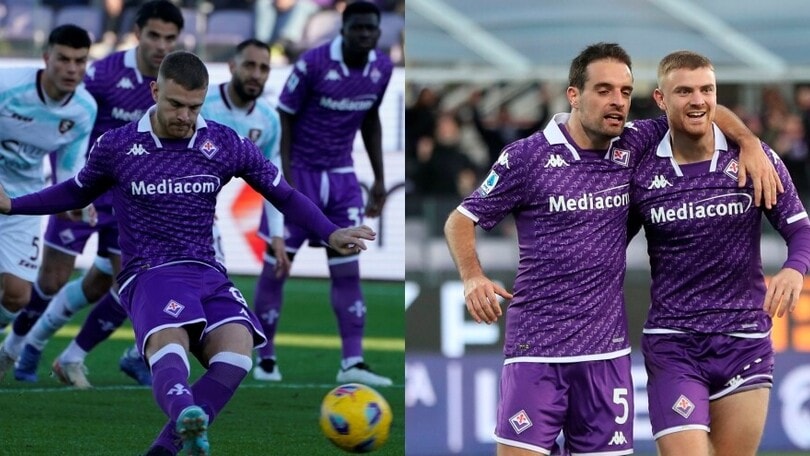 Fiorentina show, tris alla Salernitana: Beltran si sblocca in Serie A