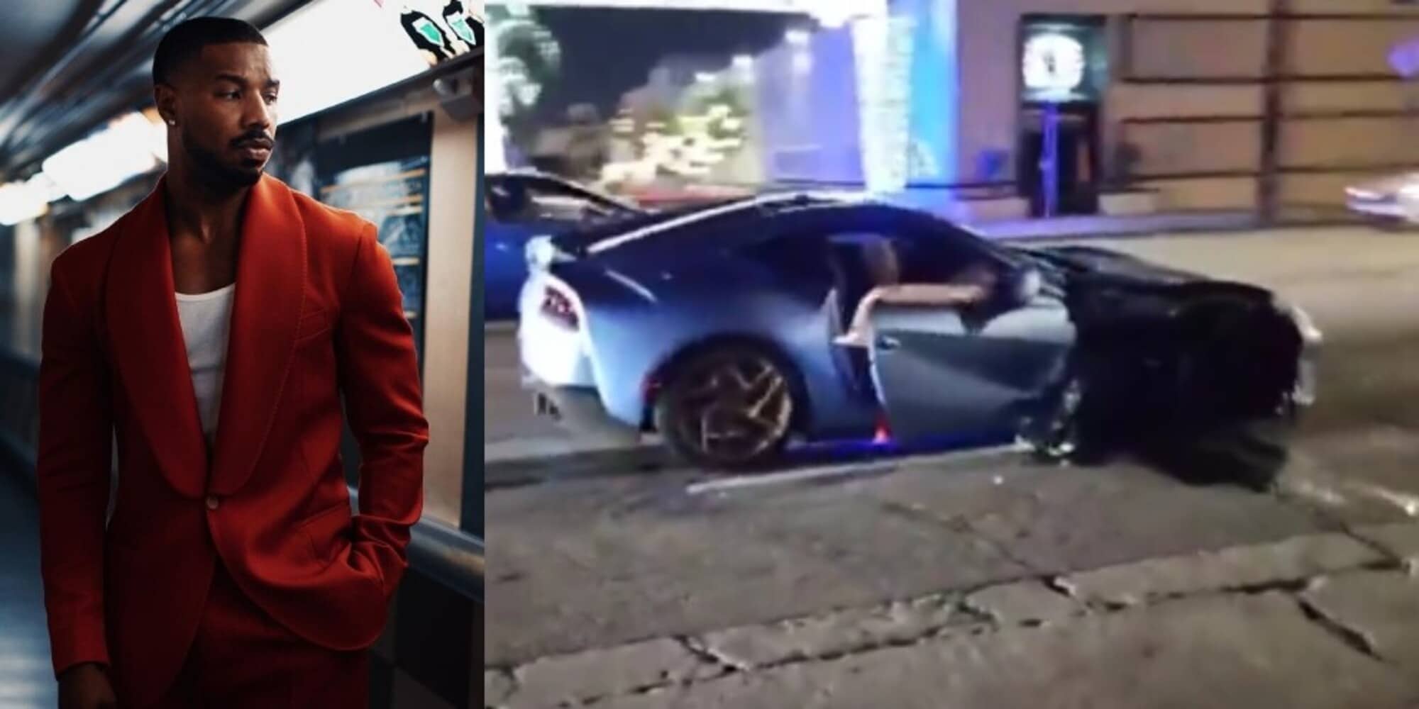 Riduce la Ferrari 400mila euro a brandelli: Michael B. Jordan nei guai