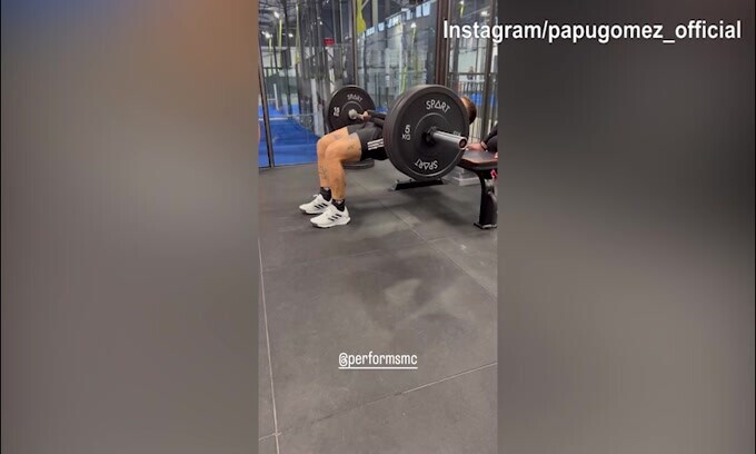 Monza, Gomez lavora in palestra