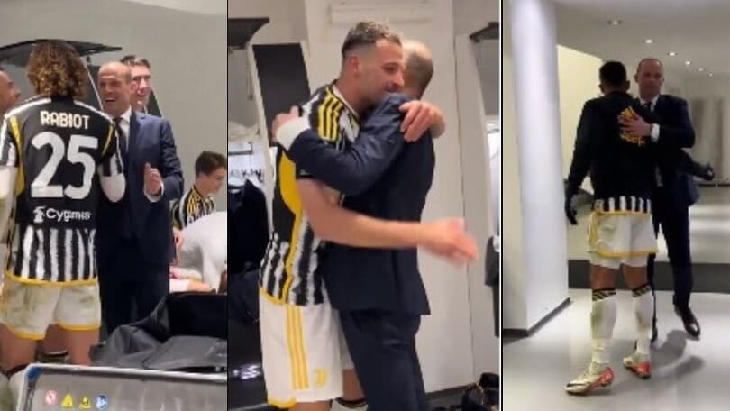 La Juve apre le porte dello spogliatoio: Allegri fa partire la festa
