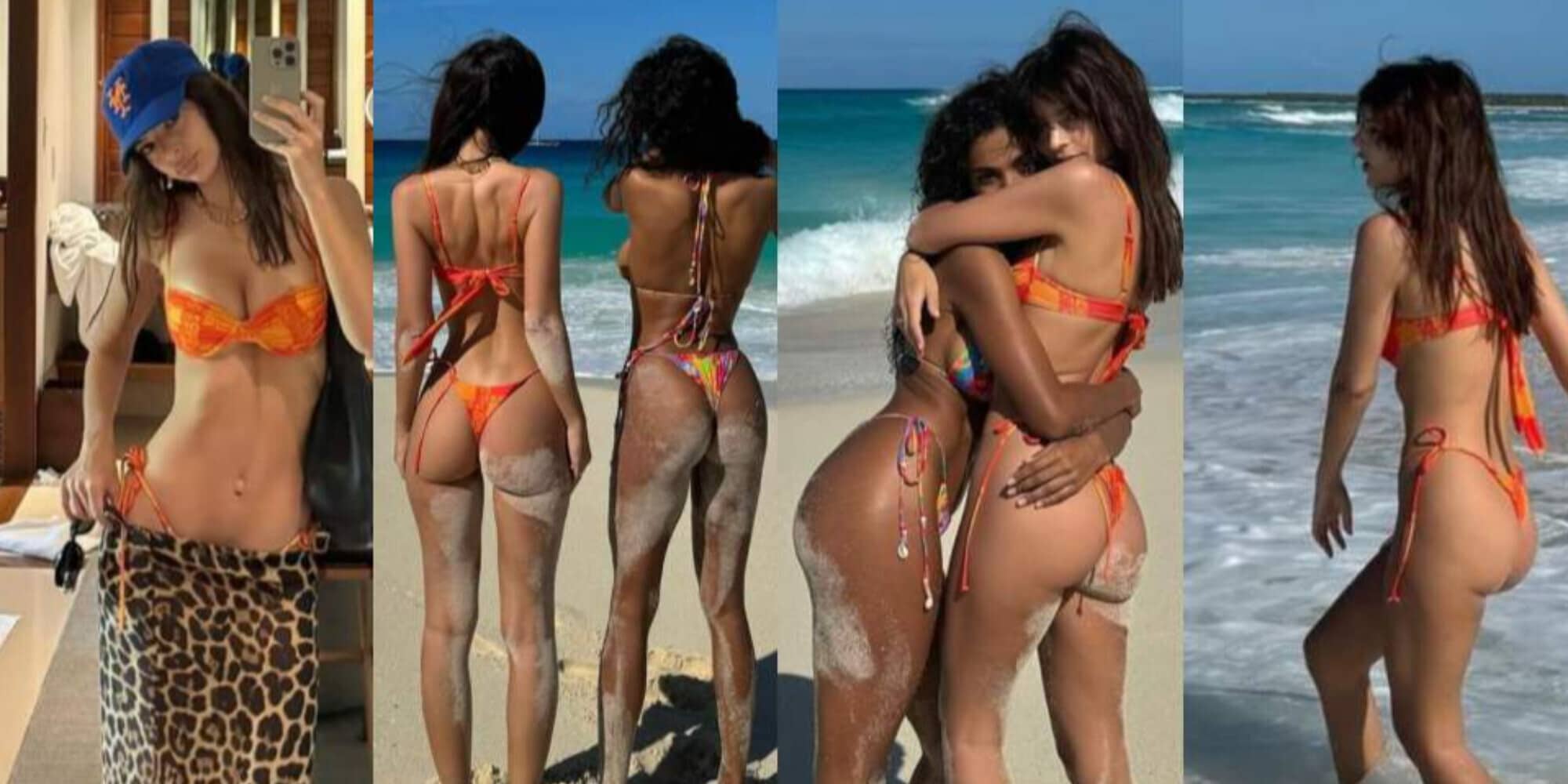 Emily Ratajkowski hot ai Caraibi: gli scatti sexy con l'amica fanno discutere