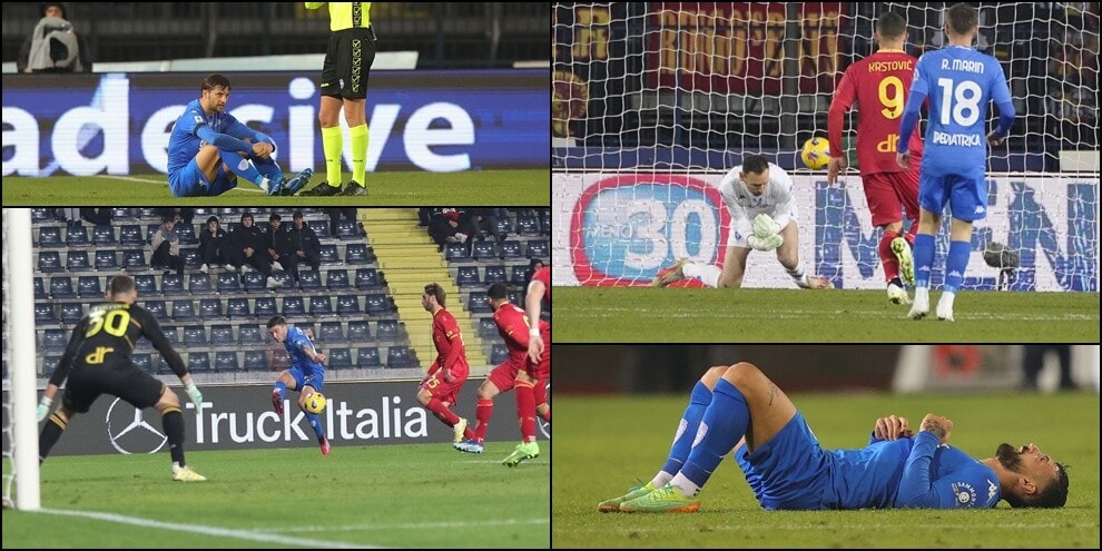 Empoli-Lecce 1-1: papera Berisha e autogol Rafia, Caputo e Bereszynski ko