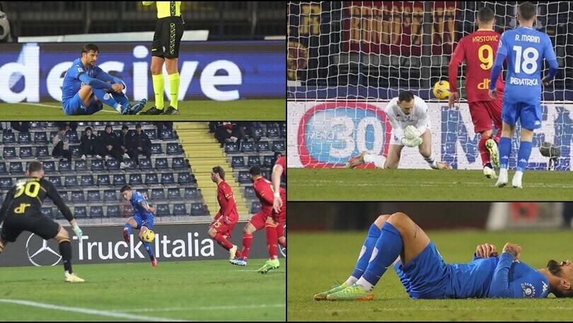 Empoli-Lecce 1-1: papera Berisha e autogol Rafia, Caputo e Bereszynski ko