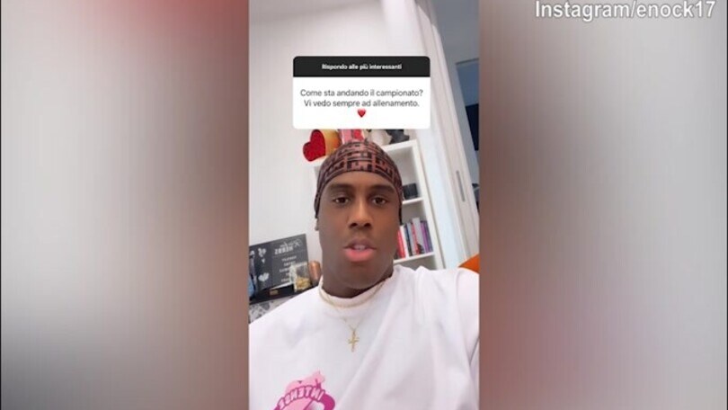 Enock ai follower: "Vi dico come sta andando la mia squadra..."