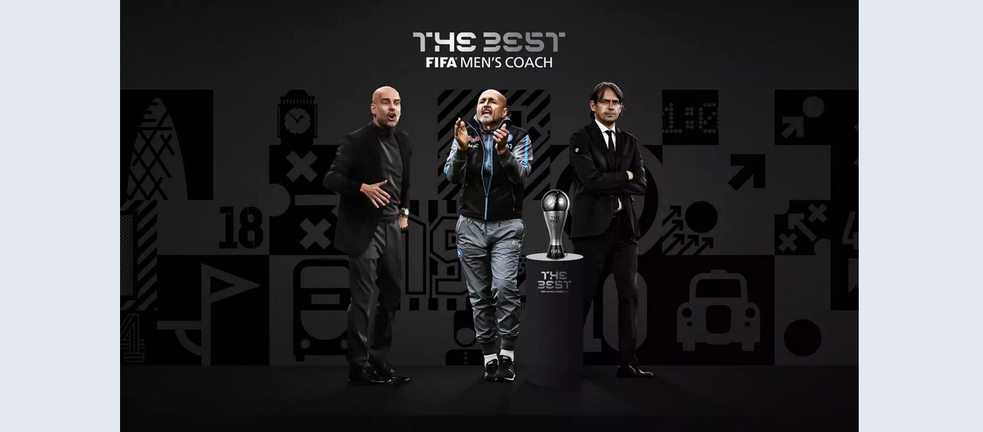 Fifa 'The best coach': lotta a tre tra Spalletti, Inzaghi e Guardiola