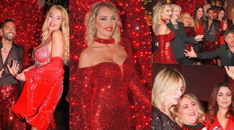 Federico Fashion Style, il Christmas Party "scintilla" con Valeria Marini e Mietta