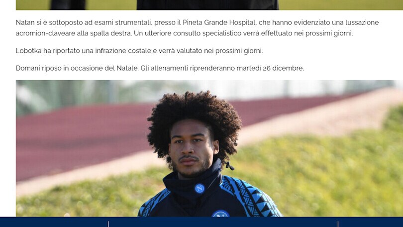 Napoli, Mazzarri perde Lobotka e Natan