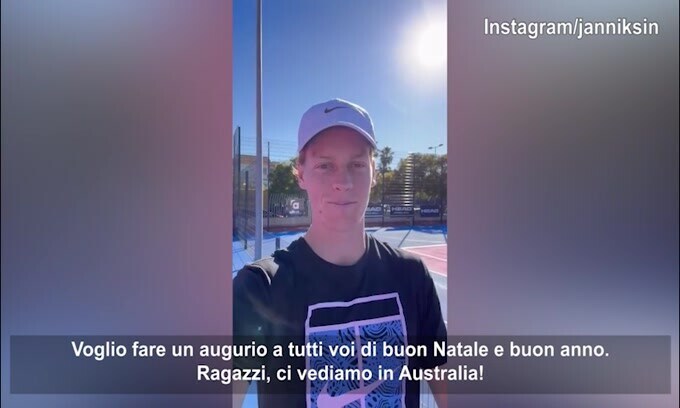 Sinner: "Auguri di buon natale e anno, ci vediamo in Australia"