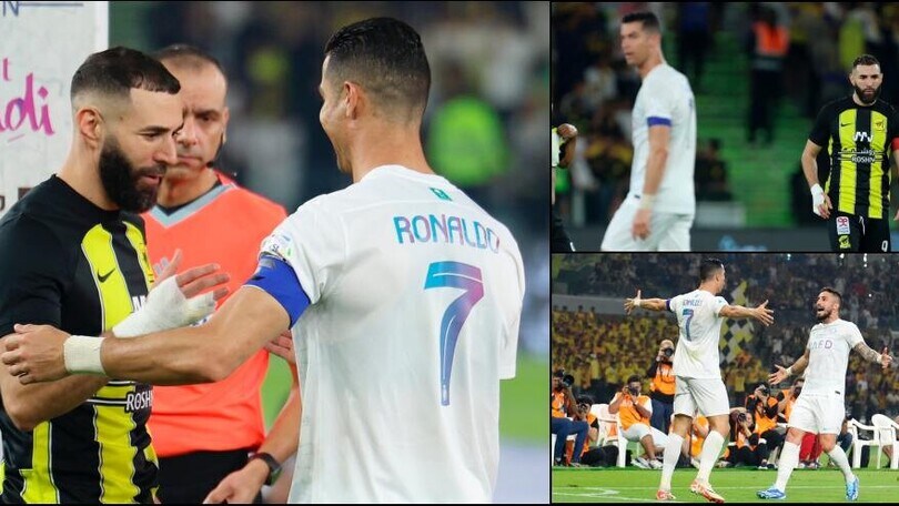Ronaldo, doppietta su rigore e 5-2 Al Nassr: Benzema ko