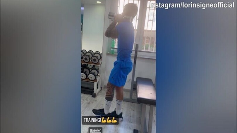 Insigne, duro impegno in palestra: "Mai mollare"