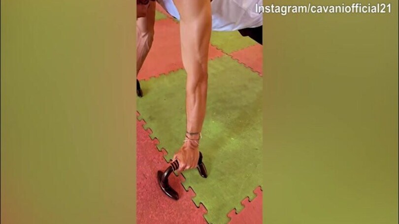 Boca Juniors, Cavani si allena a casa