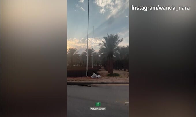 Arabia Saudita, Wanda Nara è atterrata nel paese
