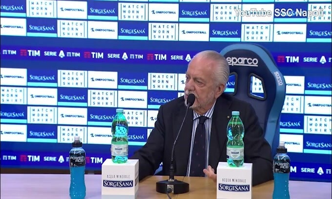 De Laurentiis, duro messaggio a Gravina e Rocchi: "Manca equità"