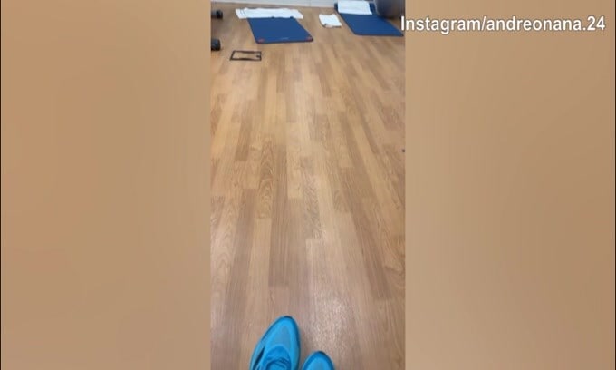 Manchester United, allenamento in palestra per Onana